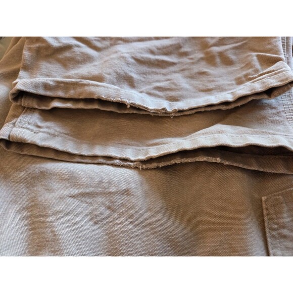Carhartt B11-CML Washed Duck Work Dungaree Pants Cotton Camel Tan Men's 44x30 - Picture 6 of 6
